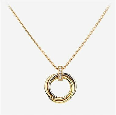 18K Yellow Gold Diamond Necklace